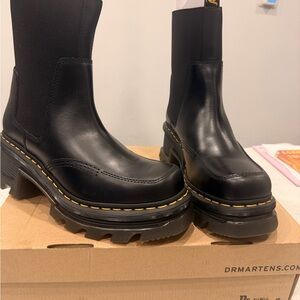 Dr. Martens Black Leather Combat Boots